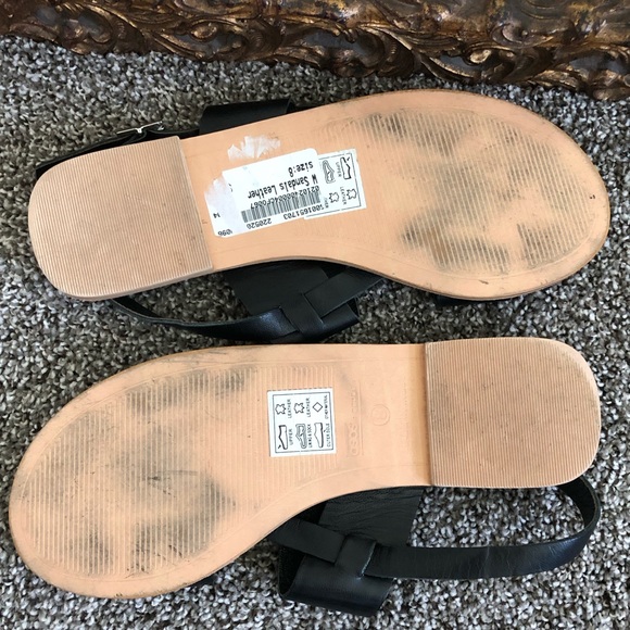 ASOS Shoes, Leather Tan & Black Sandal. Tagged as size 8 but RUNS LARGE! - Picture 2 of 5